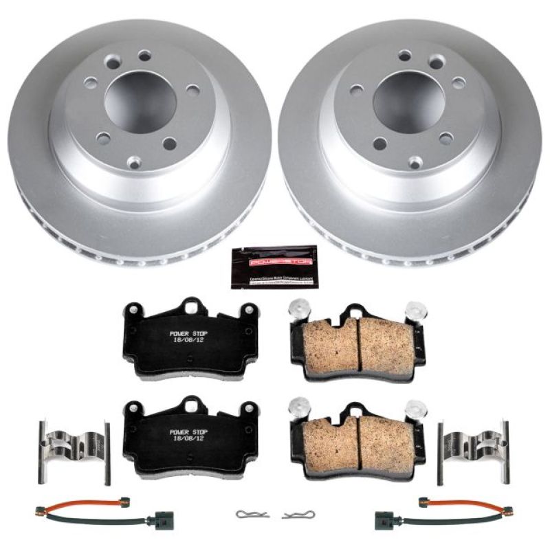 PSB Z23 Evolution Coated Kit - Power Stop 07-15 Audi Q7 Rear Z23 Evolution Sport Coated Brake Kit