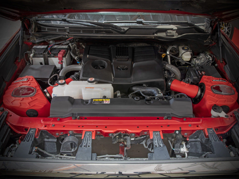 AFE Momentum GT Cold Air Intakes - aFe POWER Momentum GT Pro Dry S Intake System 22-23 Toyota Tundra V6-3.4L (tt) Red Edition