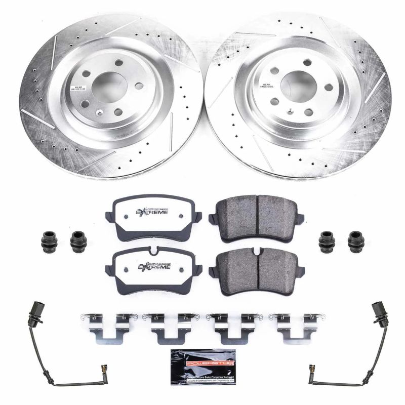 PSB Z26 Street Warrior Kit - Power Stop 2018 Audi S8 Rear Z26 Street Warrior Brake Kit