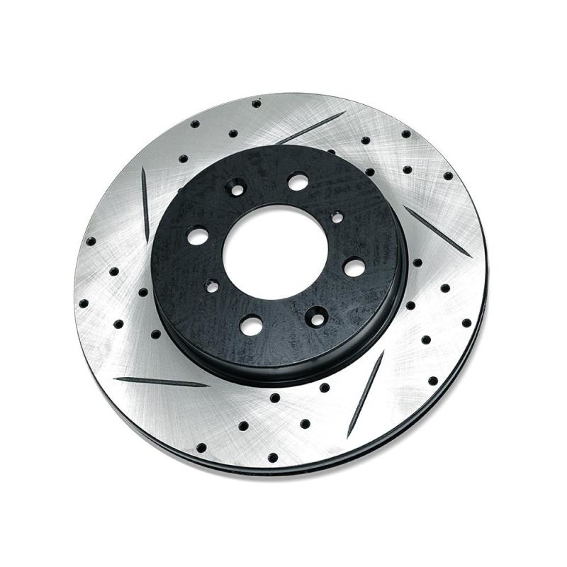 BX Tuner Series Brake Kit - BLOX Racing Slotted And Cross-Drilled Rotor Left SIde