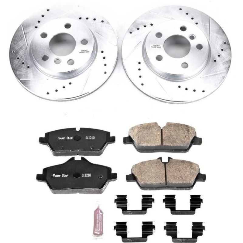 PSB Z23 Evolution Kit - Power Stop 14-16 Mini Cooper Front Z23 Evolution Sport Brake Kit