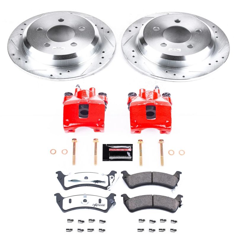 PSB Z36 Truck & Tow Kit w/Cals - Power Stop 95-98 Jeep Grand Cherokee Rear Z36 Truck & Tow Brake Kit w/Calipers