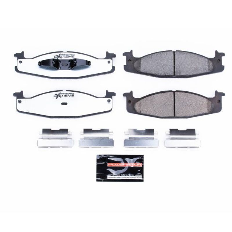 PSB Z36 Truck & Tow Brake Pads - Power Stop 94-96 Ford Bronco Front Z36 Truck & Tow Brake Pads w/Hardware