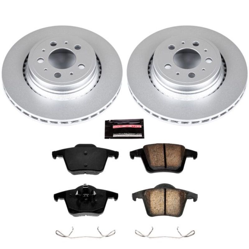 PSB Z23 Evolution Coated Kit - Power Stop 03-14 Volvo XC90 Rear Z23 Evolution Sport Coated Brake Kit