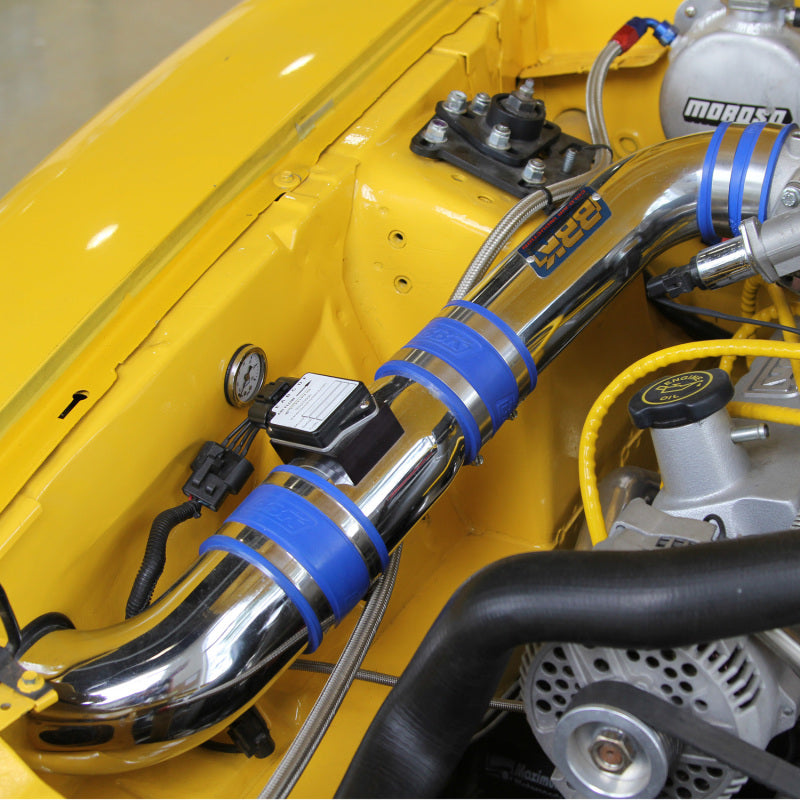 BBK Cold Air Intake Kit - BBK 86-93 Mustang 5.0 Cold Air Intake Kit - Fenderwell Style - Chrome Finish