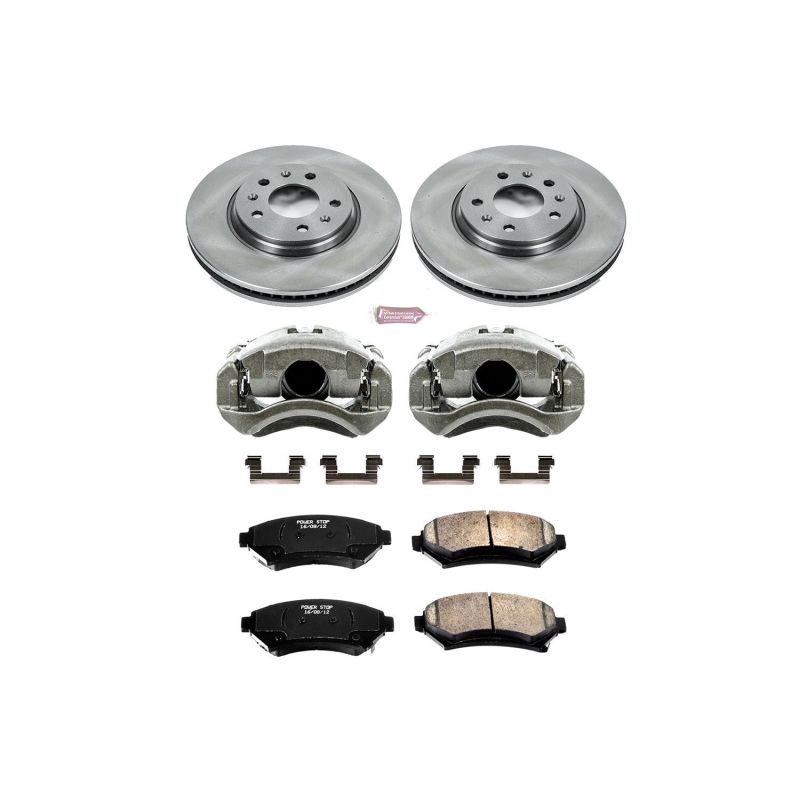 PSB Autospecialty Rotor - Power Stop 03-04 Cadillac Seville Front Autospecialty Kit w/Cals