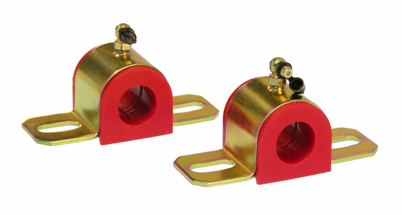 PRO Sway/End Link Bush - Red - Prothane Universal 90 Deg Greasable Sway Bar Bushings - 15/16in - Type B Bracket - Red