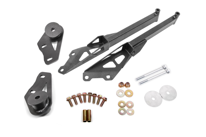 BMR Subframe Connectors - BMR 15-18 Ford Mustang S550 IRS Subframe Support Brace (Black Hammertone)