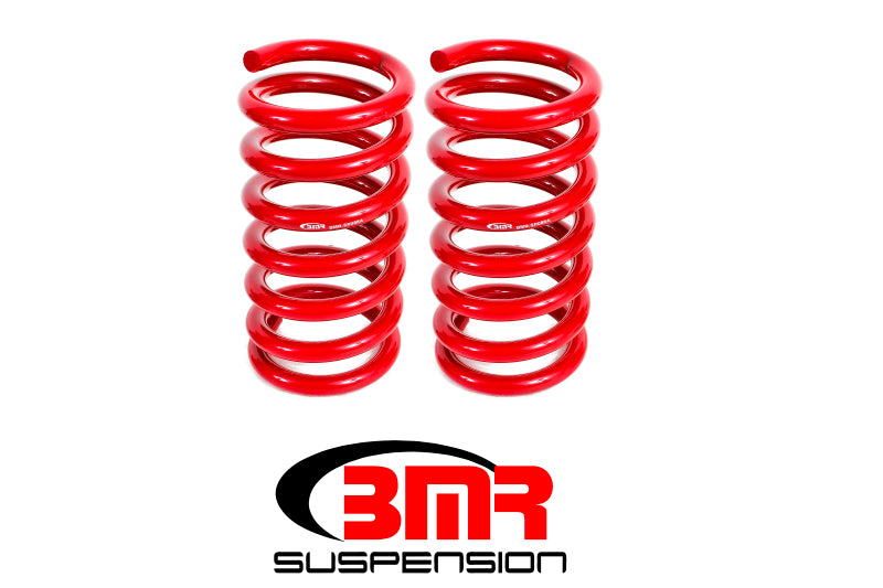 BMR Lowering Springs - BMR 15-17 S550 Mustang Rear Drag Version Lowering Springs - Red