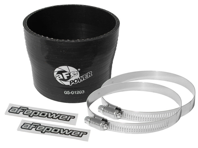 AFE Elbow Reducing Couplers - aFe Magnum FORCE Intake Coupling Kit (3-3/4 IN ID to 3-1/2 IN ID x 3 IN L) Straight Black