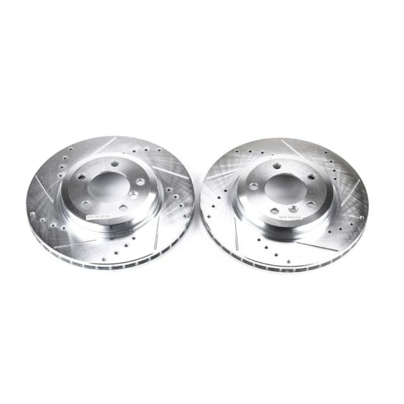 PSB Evolution Drill/Slot Rotor - Power Stop 01-06 BMW 330Ci Front Evolution Drilled & Slotted Rotors - Pair