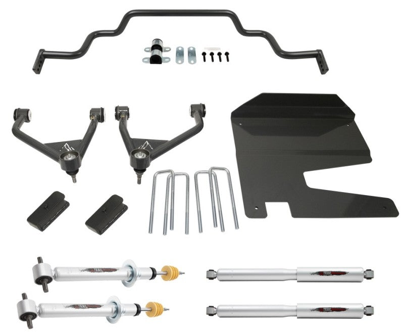 BT Lift Kit w Shocks - Belltech 19-20 Silverado / Sierra 4wd 4in Lift Kit with Front Sway Bar