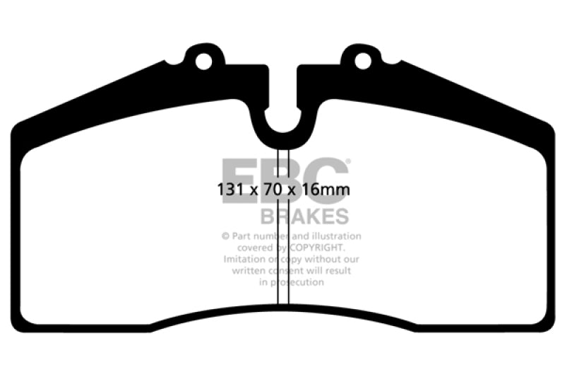 EBC Redstuff Brake Pad Sets - EBC 05+ Ford Saleen Mustang Brembo front calipers Redstuff Front Brake Pads