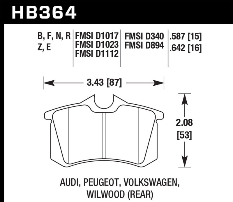 HAWK HP+ Brake Pad Sets - Hawk HP+ Street Brake Pads