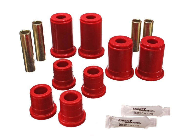 ES Cntrl Arm Bushings - Red - Energy Suspension 92-94 K-5 Blazer / 92-99 Denali/Suburban/Yukon Red Front Control Arm Bushing Set
