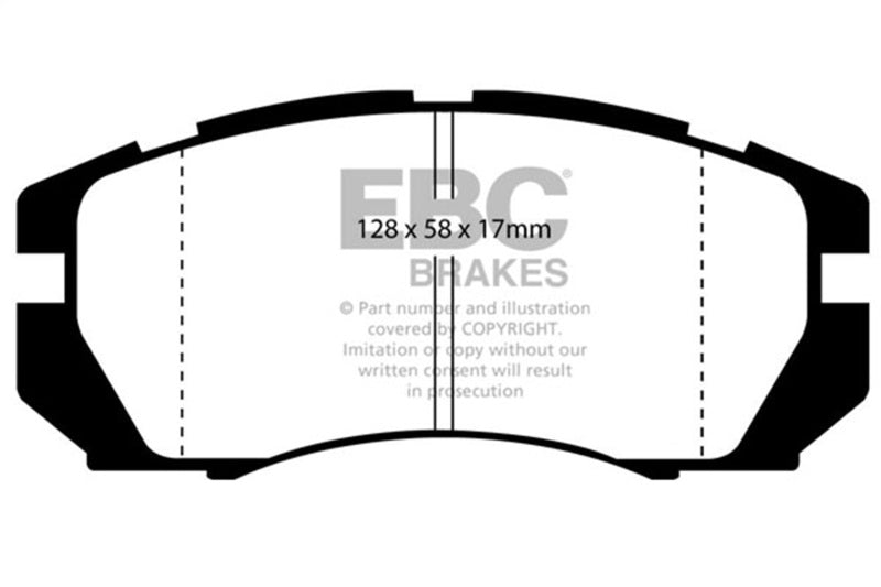 EBC Bluestuff Brake Pad Sets - EBC 95-96 Subaru Impreza 2.2 Bluestuff Front Brake Pads