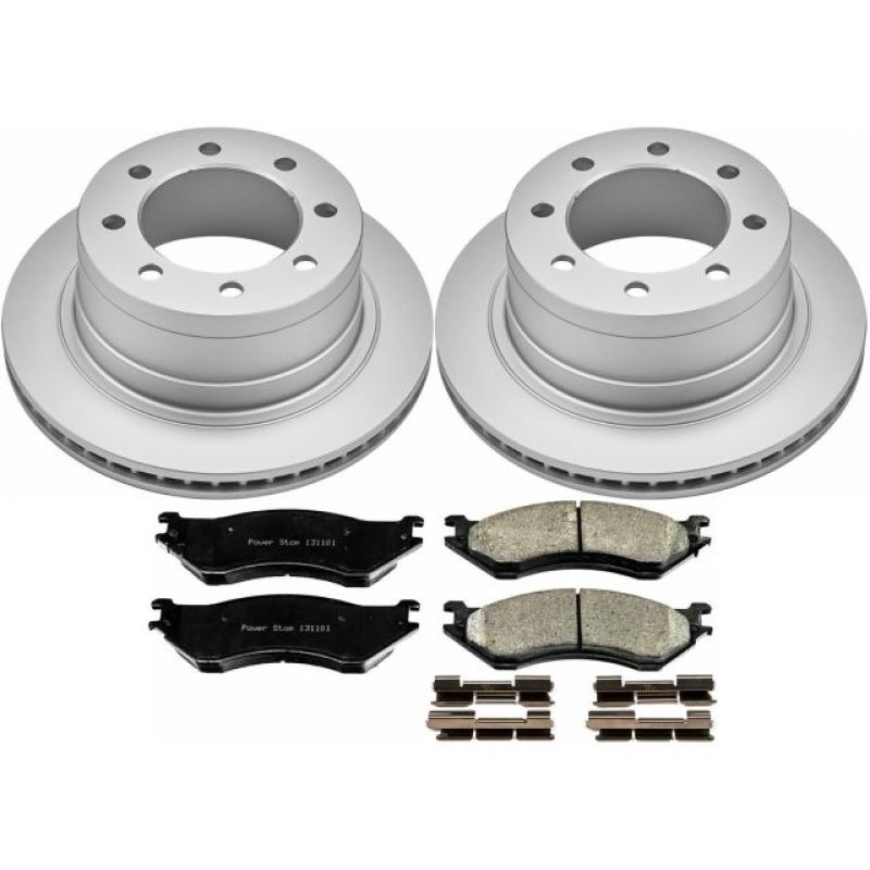 PSB Z17 Evolution Coated Kit - Power Stop 06-08 Dodge Ram 1500 Rear Z17 Evolution Geomet Coated Brake Kit