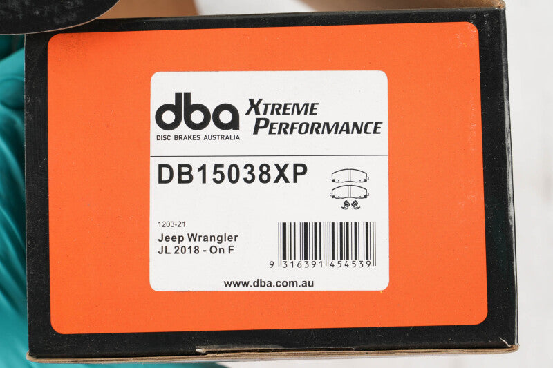 DBA XP Performance Brake Pads - DBA 18-22 Jeep Wrangler JL Front XP Performance Brake Pads