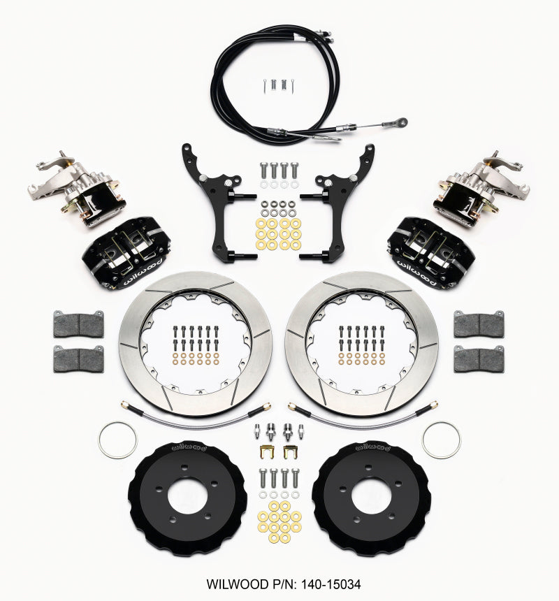 WIL Dynapro Brake Kit - Wilwood Dynapro Radial4 / MC4 Rear Kit 12.88 2006-15 Miata w/Lines & Cables