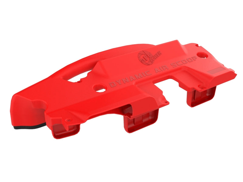 AFE Air Scoops - aFe POWER Red Edition Dynamic Air Scoop XL for Intake Kits 50-70119D and 50-70119R
