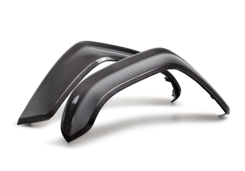 FR Fender Covers - Ford Racing 22-24 Ford Bronco Raptor Carbon Fiber Front Fender Flare Set - Gloss Finish