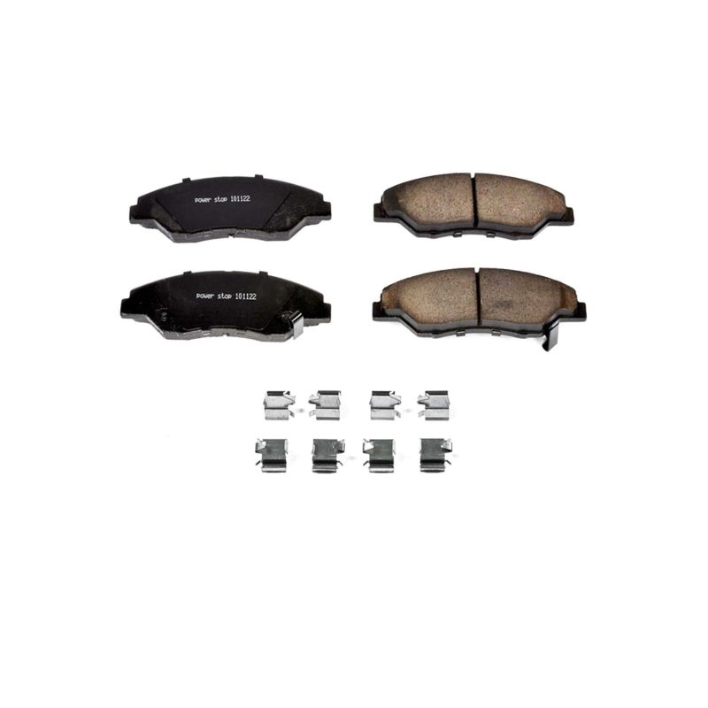 PSB Z17 Evolution Brake Pads - Power Stop 98-02 Kia Sportage Front Z17 Evolution Ceramic Brake Pads w/Hardware