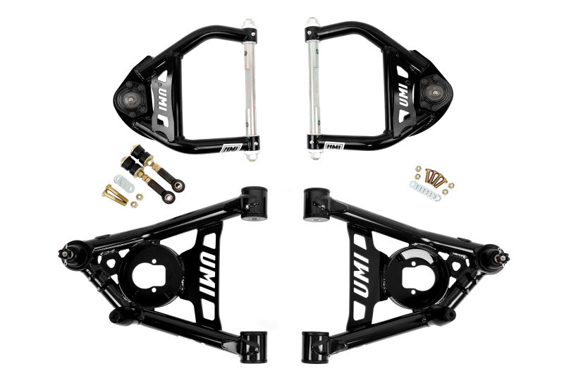 UMI Control Arm Kits - UMI Performance 64-72 GM A-Body Front A-arm Kit 1/2in taller upper ball joints
