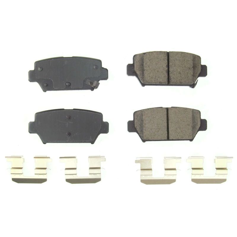 PSB Z17 Evolution Brake Pads - Power Stop 2019 Mitsubishi Eclipse Cross Rear Z17 Evolution Ceramic Brake Pads w/Hardware