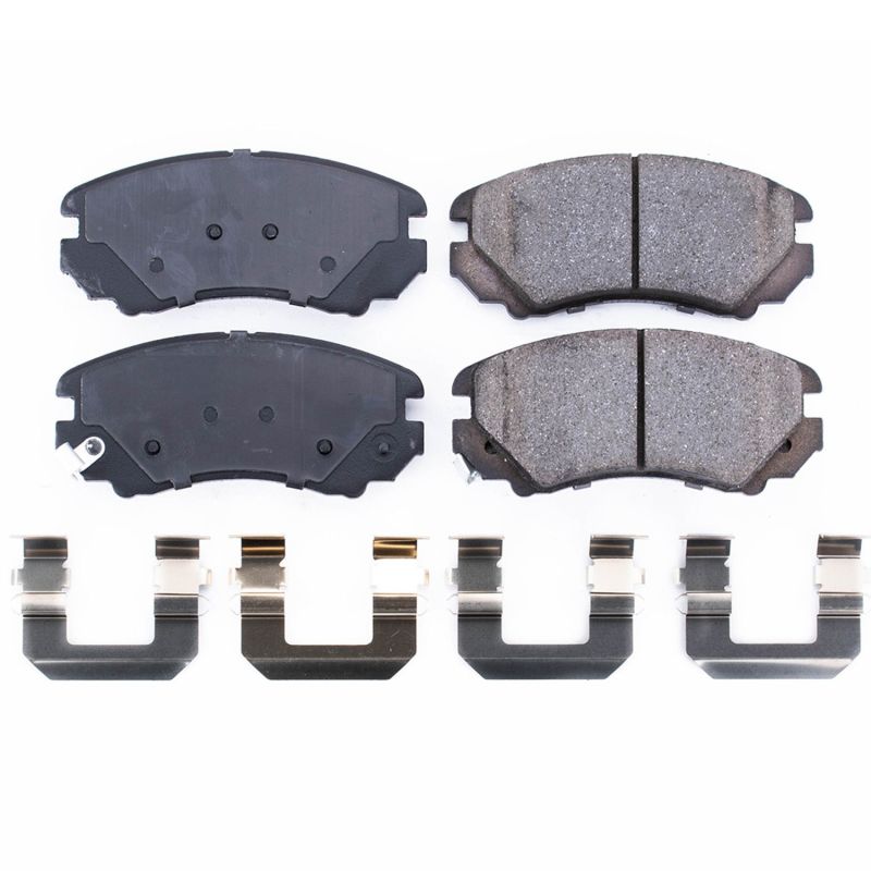 PSB Z17 Evolution Brake Pads - Power Stop 07-10 Hyundai Elantra Front Z17 Evolution Ceramic Brake Pads w/Hardware