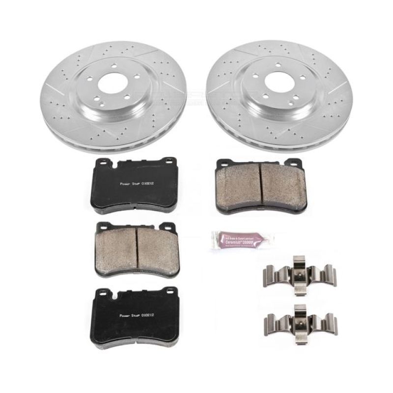 PSB Z23 Evolution Kit - Power Stop 06-08 Mercedes-Benz SLK280 Front Z23 Evolution Sport Brake Kit