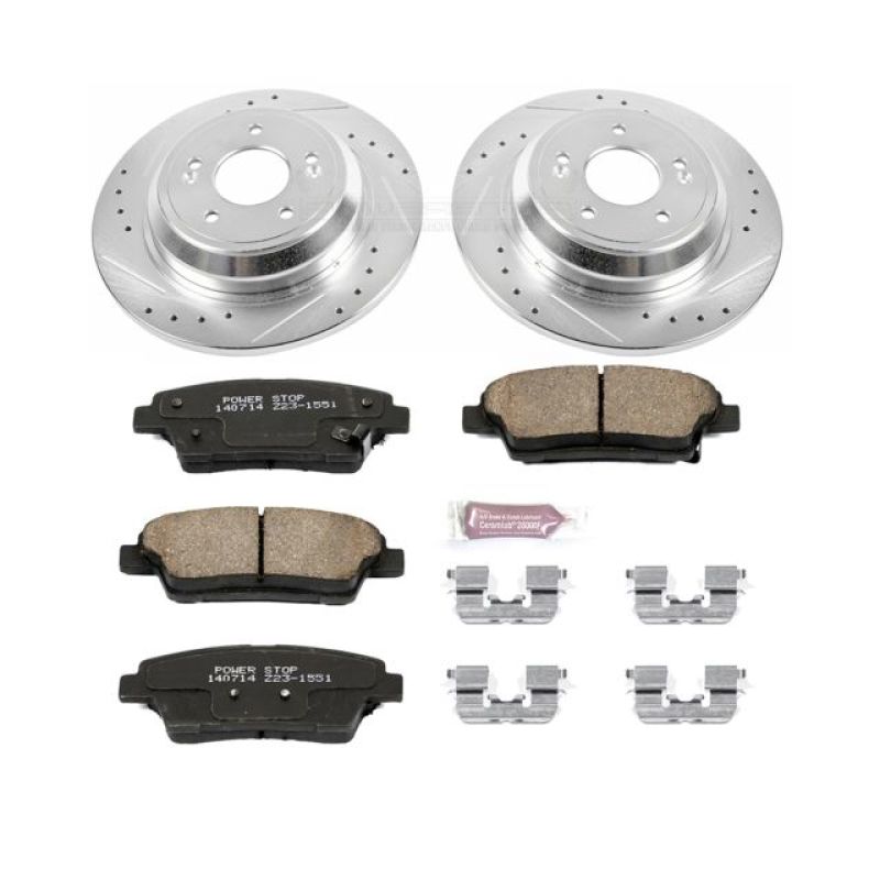 PSB Z23 Evolution Kit - Power Stop 17-18 Genesis G80 Rear Z23 Evolution Sport Brake Kit