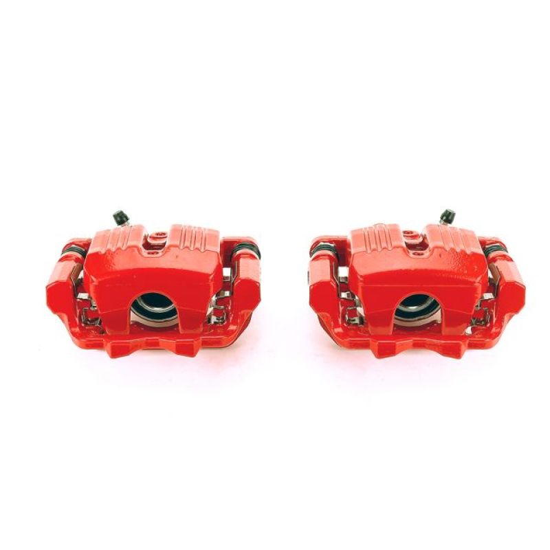 PSB Red Calipers - Power Stop 05-12 Acura RL Rear Red Calipers w/Brackets - Pair