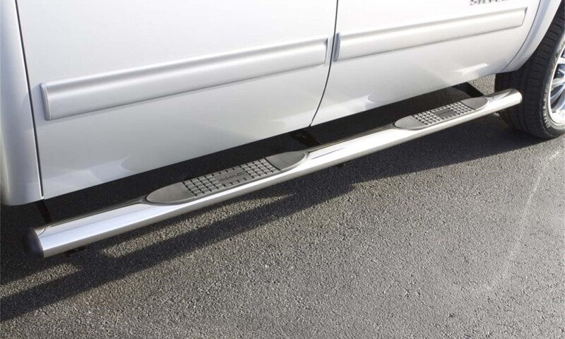 LND Nerf Bars - Polished - Lund 2019 Ram 1500 Crew Cab Pickup 4in. Oval Straight SS Nerf Bars - Polished Stainless
