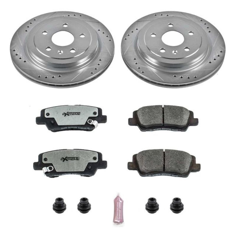 PSB Z26 Street Warrior Kit - Power Stop 14-18 Cadillac CTS Rear Z26 Street Warrior Brake Kit