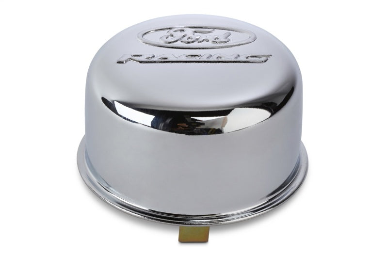 FR Breather Caps - Ford Racing Chrome Breather Cap w/ Ford Racing Logo - Twist Type