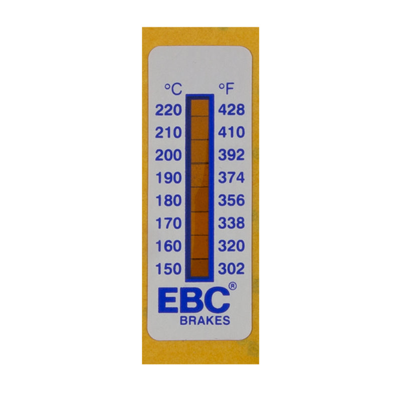EBC Brake Caliper Temp Strips - EBC Racing Level Caliper Temperature Strips (8 Pack)