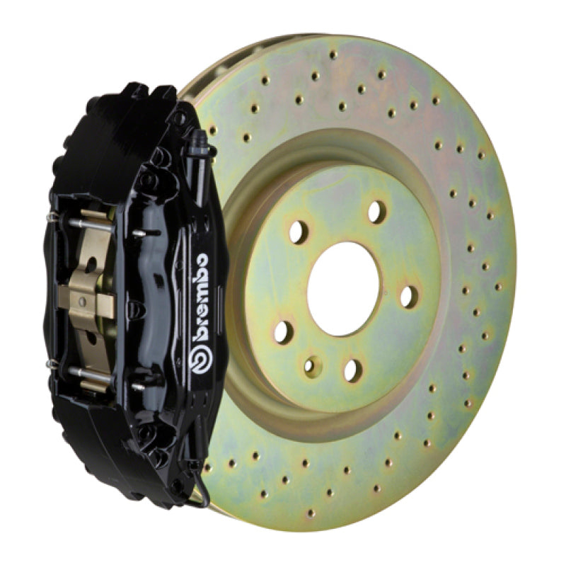 BRB Big Brake Kits - Brembo 15-21 WRX (VA) Front GT BBK 4 Piston Cast 326 x30 1pc Rotor Drilled-Black