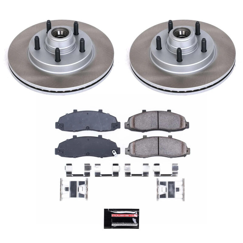PSB Semi-Coated Rotor Kits - Power Stop 2002 Lincoln Blackwood Front Semi-Coated Rotor Kit