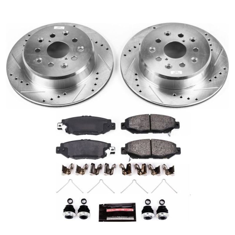 PSB Z23 Evolution Kit - Power Stop 93-97 Lexus GS300 Rear Z23 Evolution Sport Brake Kit