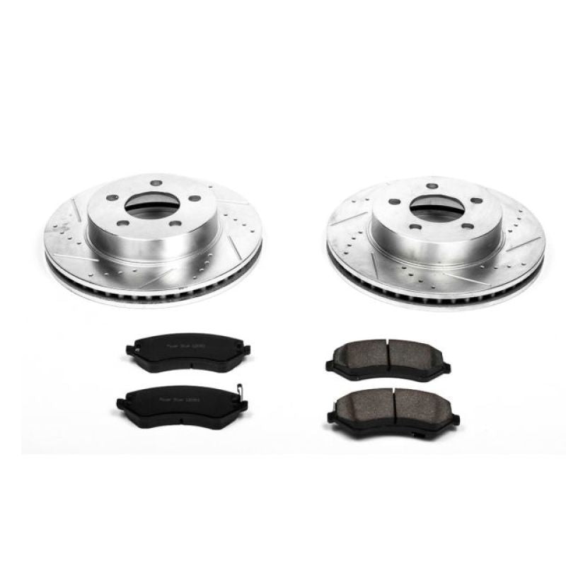 PSB Z23 Evolution Kit - Power Stop 02-07 Jeep Liberty Front Z23 Evolution Sport Brake Kit