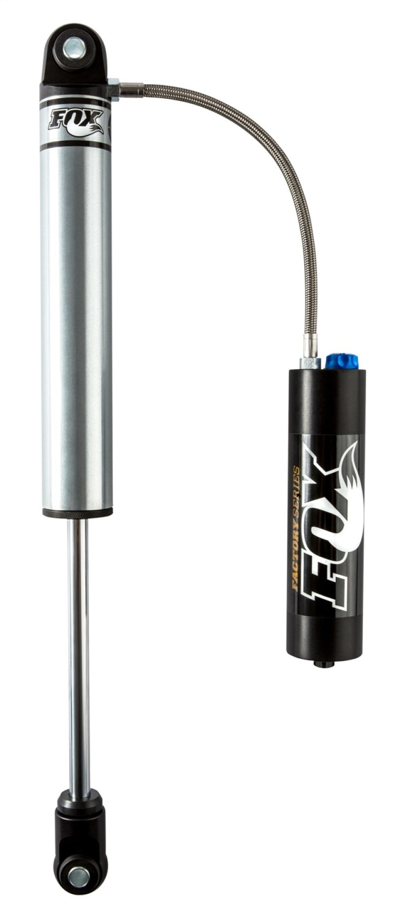 FOX 2.0 Factory Shock - Fox 2.0 Factory Series 8.5in. Smooth Bdy Remote Res. Shock w/Hrglss Eyelet (Cust. Valv) CD Adj - Blk