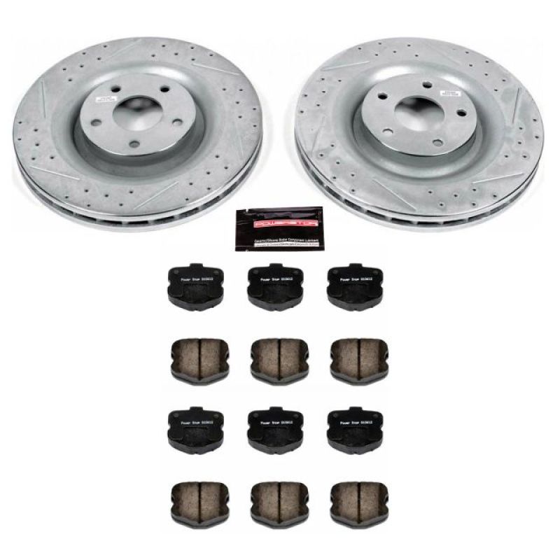 PSB Z23 Evolution Kit - Power Stop 06-13 Chevrolet Corvette Front Z23 Evolution Sport Brake Kit