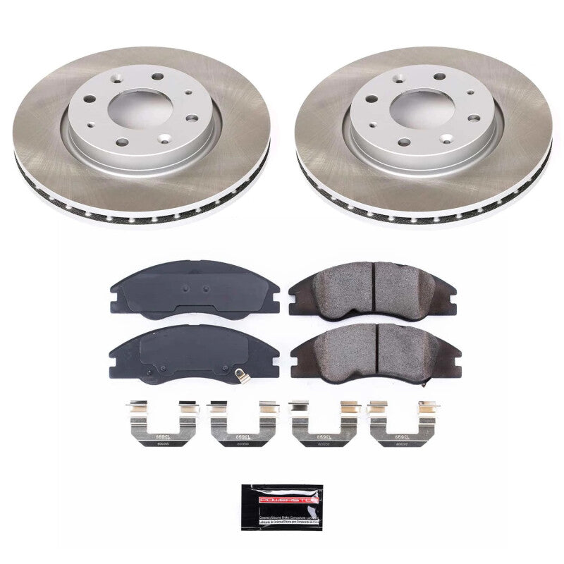 PSB Semi-Coated Rotor Kits - Power Stop 05-09 Kia Spectra5 Front Semi-Coated Rotor Kit