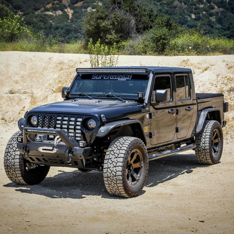 WES Nerf Bars - Platinum 4 - Westin 2020 Jeep Gladiator Platinum 4 Oval Nerf Step Bars - Black