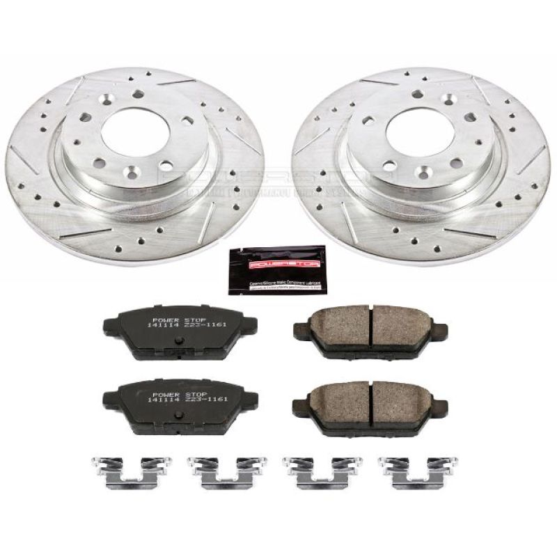 PSB Z23 Evolution Kit - Power Stop 06-12 Ford Fusion Rear Z23 Evolution Sport Brake Kit