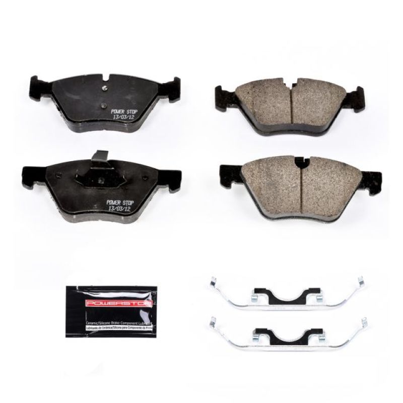 PSB Z23 Evolution Brake Pads - Power Stop 2005 Jaguar Vanden Plas Front Z23 Evolution Sport Brake Pads w/Hardware