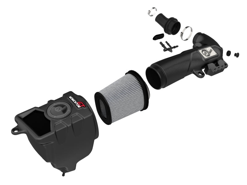 AFE Momentum GT Cold Air Intakes - aFe Momentum Sealed Intake w/ Pro DRY S Jeep Wrangler 4xe (JL) 24-25 L4-2.0L (t) Hybrid