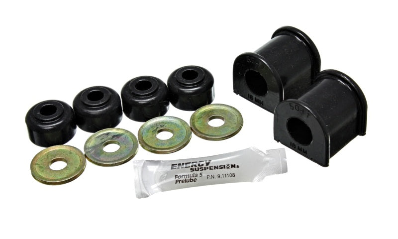 ES Sway Bar Bushings - Black - Energy Suspension 18Mm Rear Stabilizer Bushings - Black