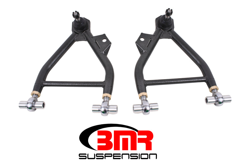 BMR Control Arms - BMR 94-04 Mustang Lower A-Arm (Coilover Only) w/ Adj. Rod End and STD. Ball Joint - Black Hammertone