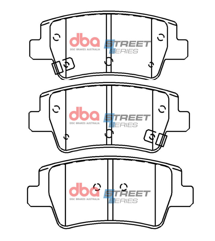 DBA Street Series Brake Pads - DBA 17-20 Hyundai Elantra GT Rear Street Series Brake Pads